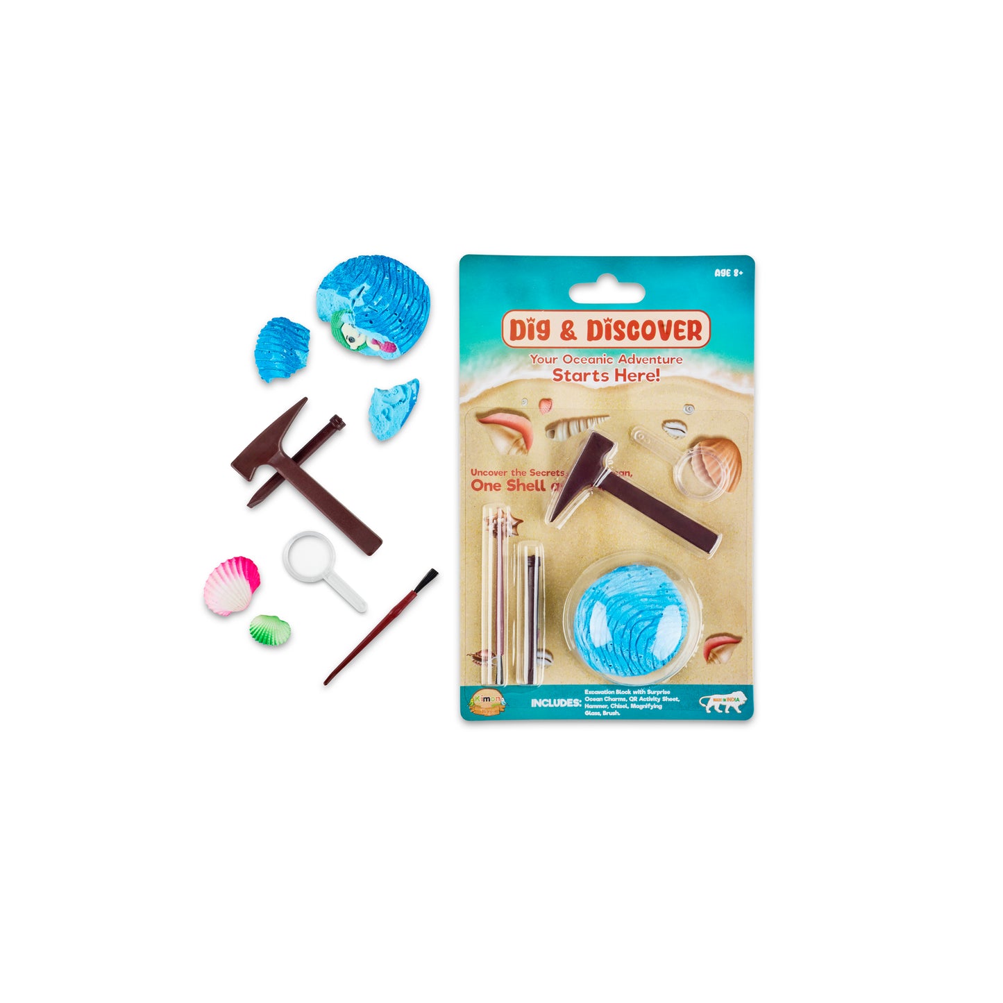 Dig & Discover Mermaid Excavation Kit with Oceanic Adventure | Fun & Educational Toy for Boys & Girls | Mermaid-Themed Activity for Kids