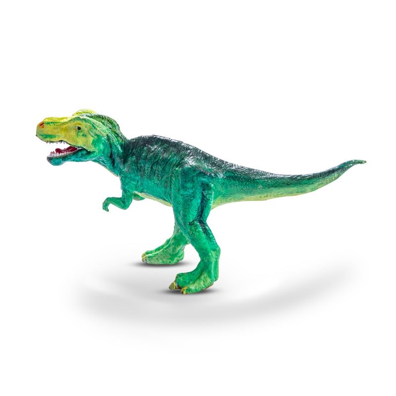 Kimon Toys Paint Your Own 3D Dinosaur - T-Rex with 6 Washable Colour & Brush l Activity Art & Craft Kit for Boys & Girls | Educational Painting Kit Set | Dinosaur Playing Toy