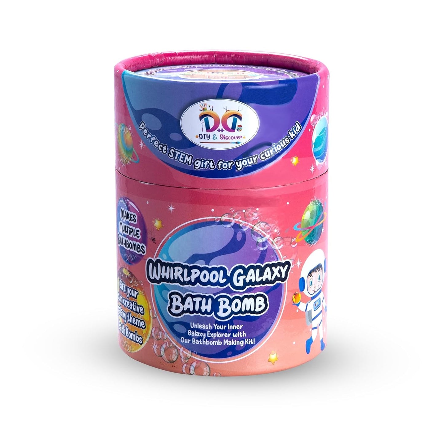 Kimon Toys DIY & Discover Whirlpool Galaxy Bath Bomb DIY Kit