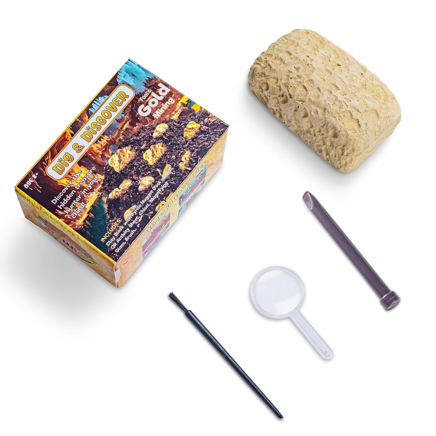 Dig & Discover - Excavation Box - Combo 5 - Dino+Moon+Mars+Shark+Gold