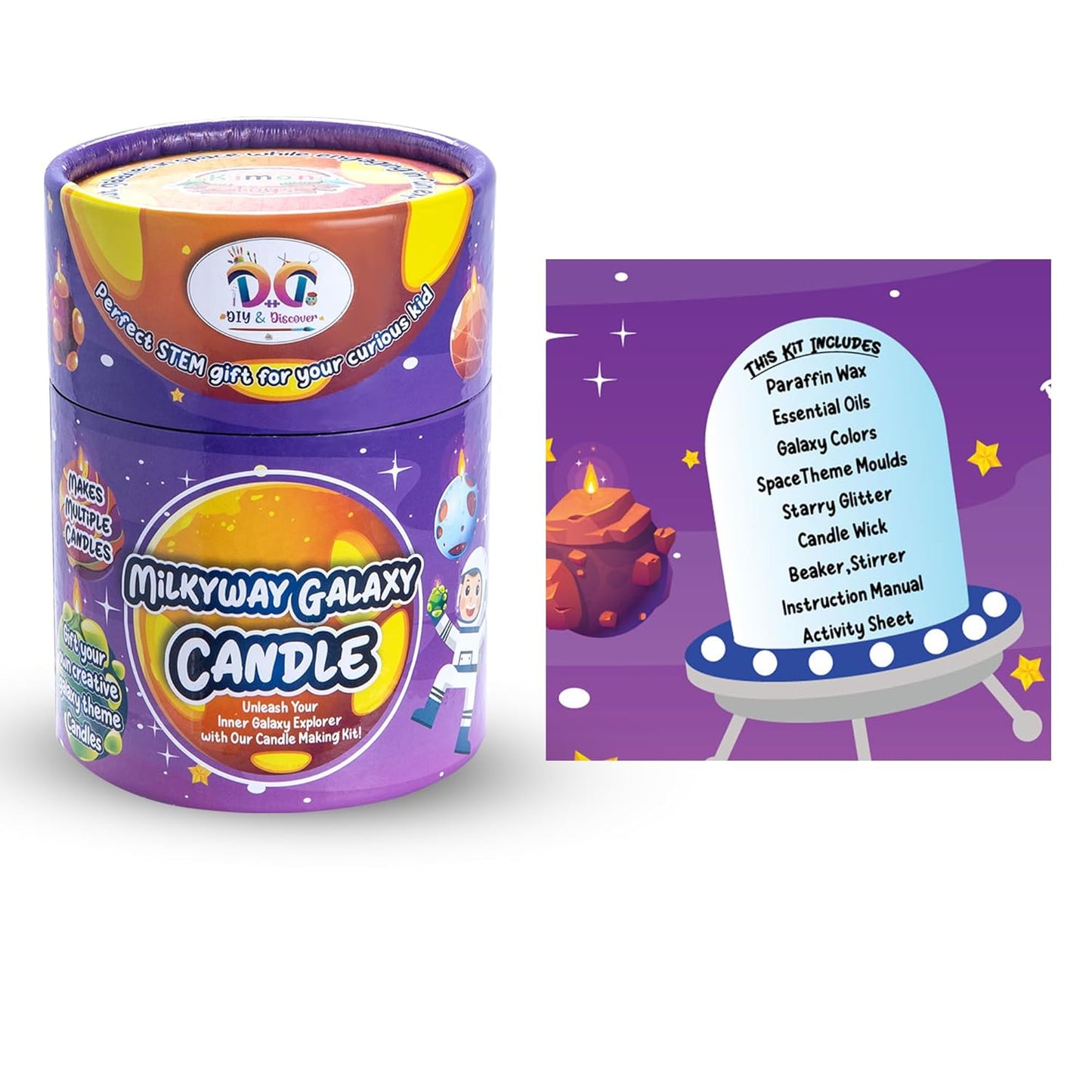 Kimon Toys DIY & Discover Milkyway Galaxy Bath Bomb DIY Kit