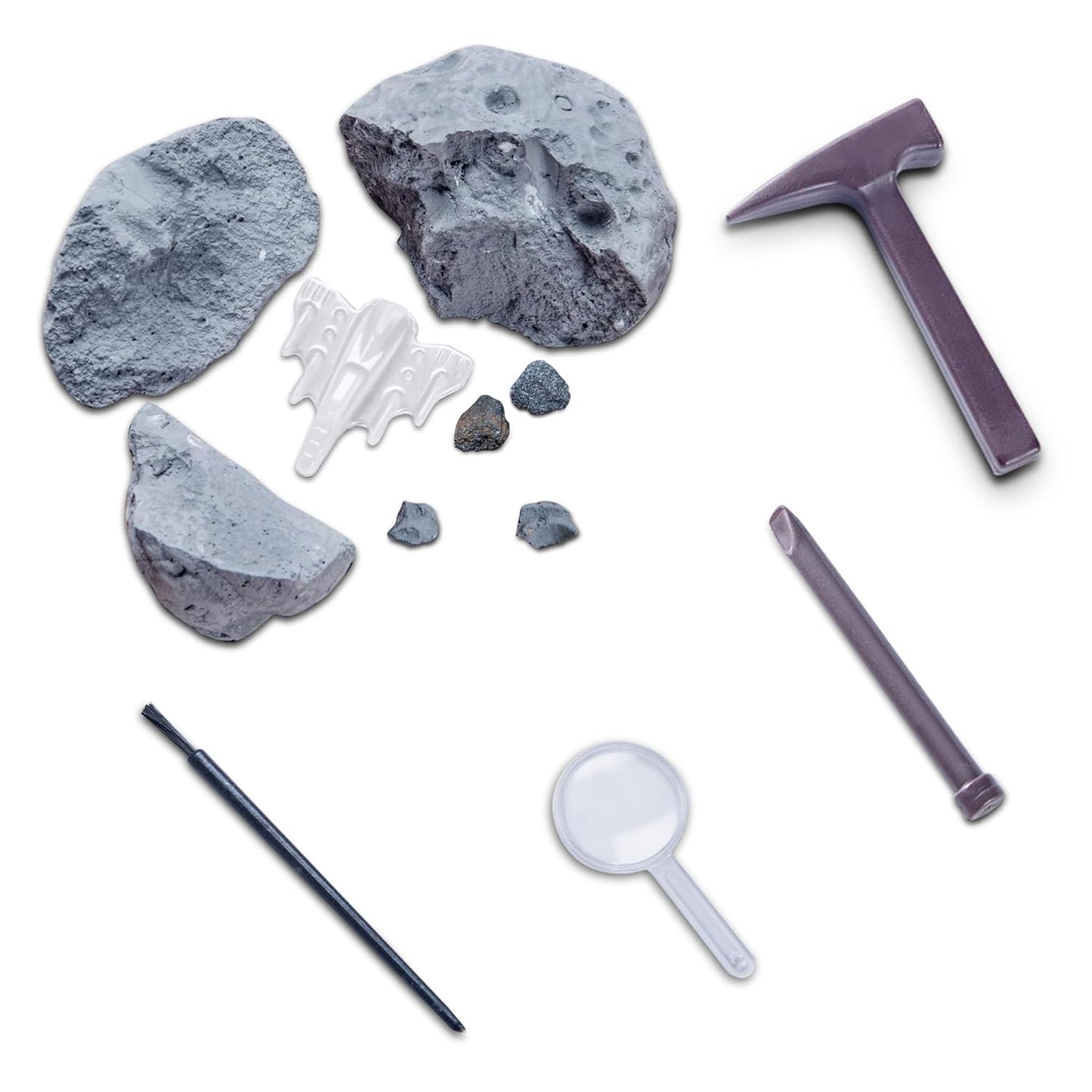 Dig & Discover Space Excavation Moon Excavation Kit - with Glow-in-Dark Surprise | Fun & Educational Toy for Boys & Girls | Space-Themed Activity for Kids