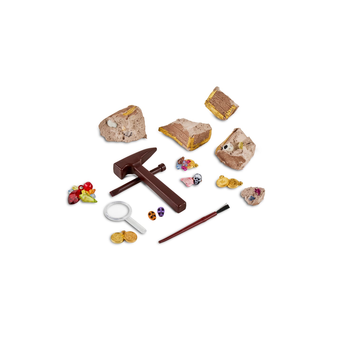 Dig & Discover Treasure Chest Excavation Kit with Oceanic Adventure | Fun & Educational Toy for Boys & Girls | Pirate-Themed Activity for Kids